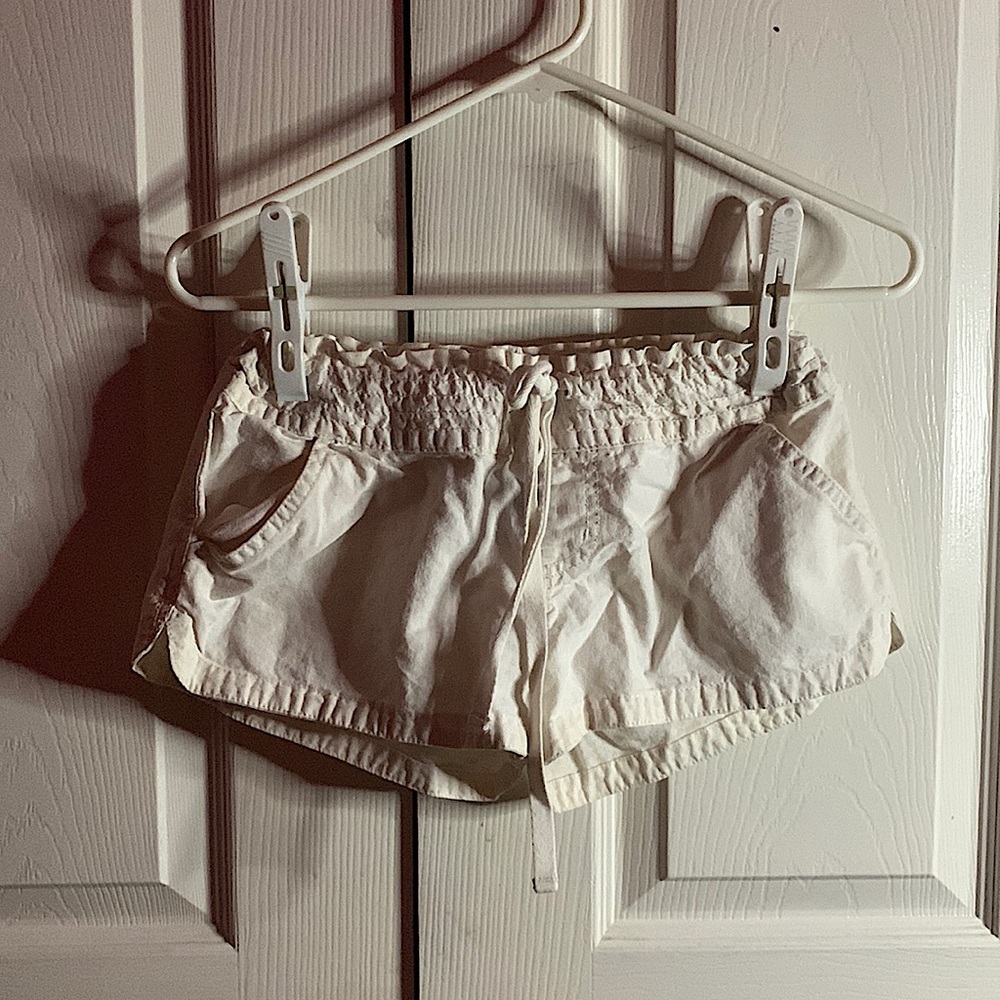 White bootyshorts